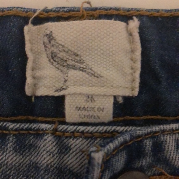 White Crow Denim Shorts with Tribal beading details 26 - Picture 5 of 12